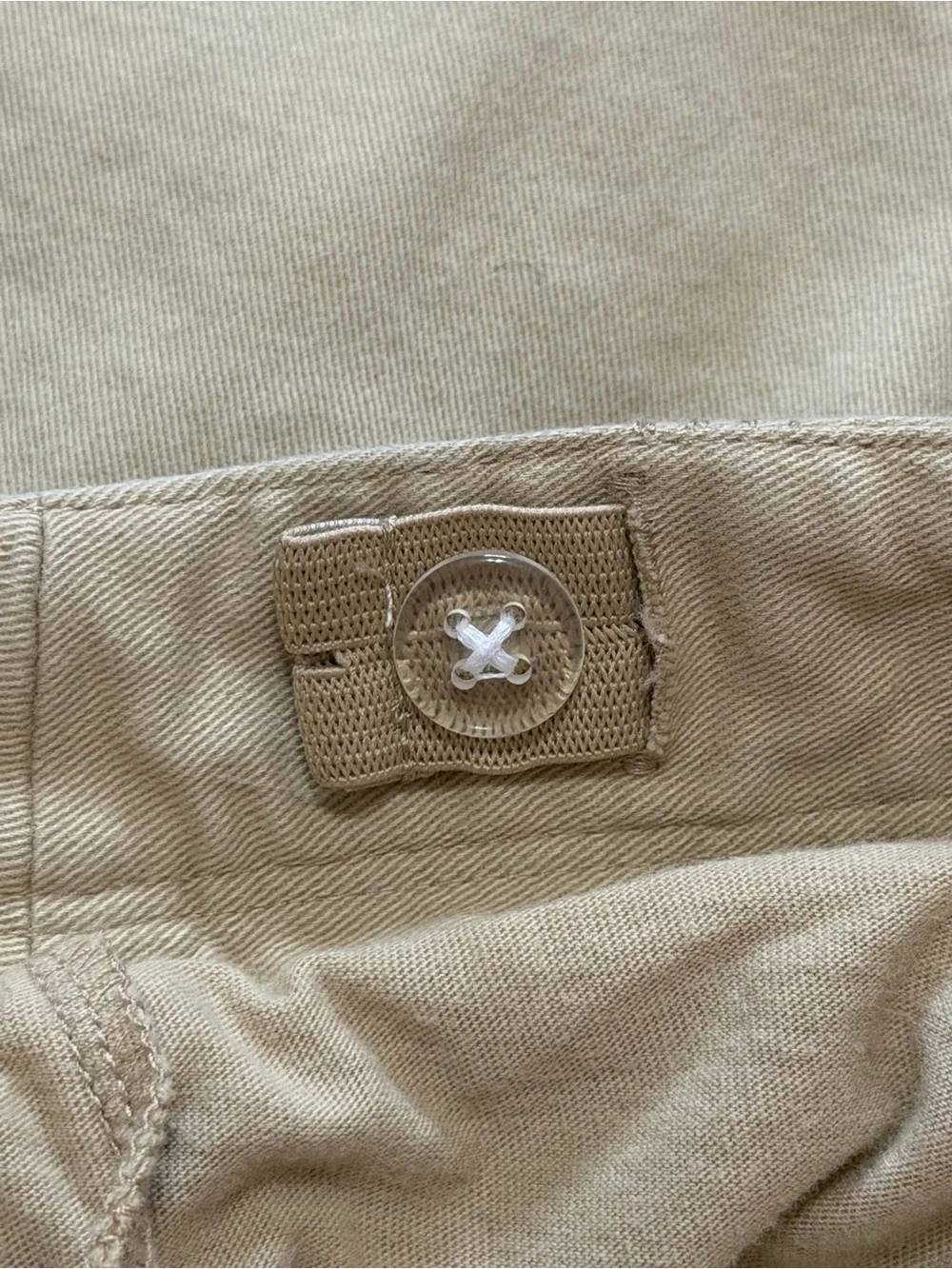 The Children’s Place Girls Size 14 Khaki Beige Button Front Skort